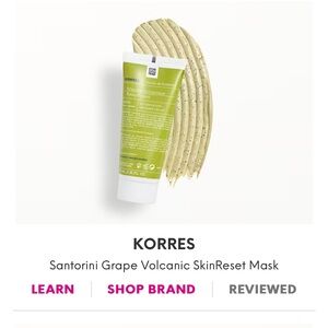 New Korres Santorini Grape Volcanic SkinReset Mask